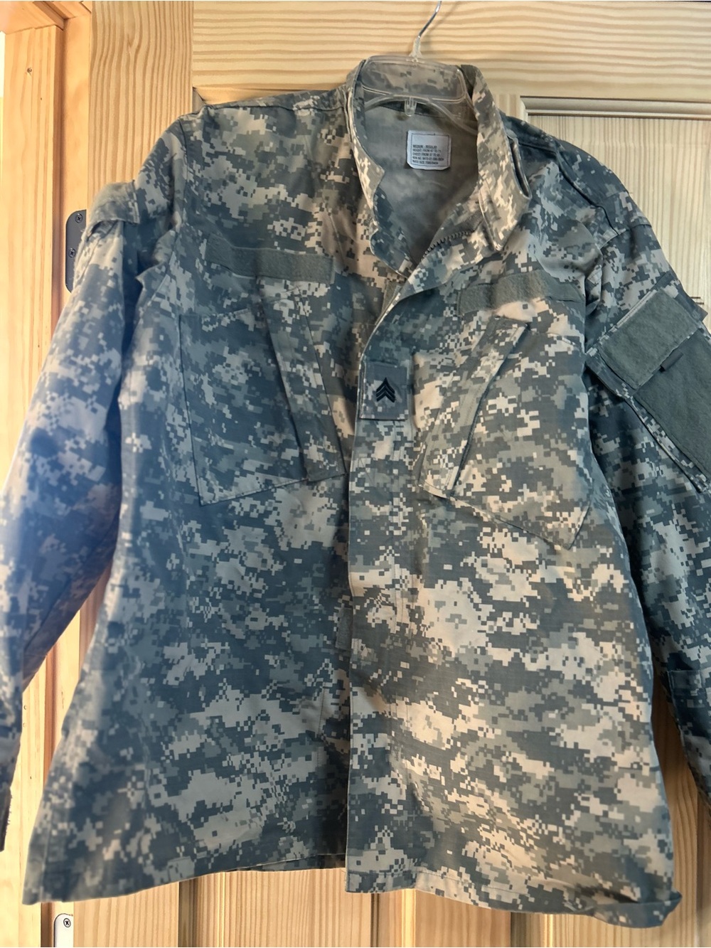 Men's Digital Camo Field Jacket - Olive/Gray Medium Regular